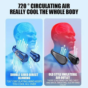 Mini Bladeless Fan, Neck Fan, Cool Wind Blows all over the Body