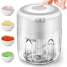 Load image into Gallery viewer, Electric Garlic Masher Mini Chopper Vegetable Chili Meat Ginger Masher USB Charging
